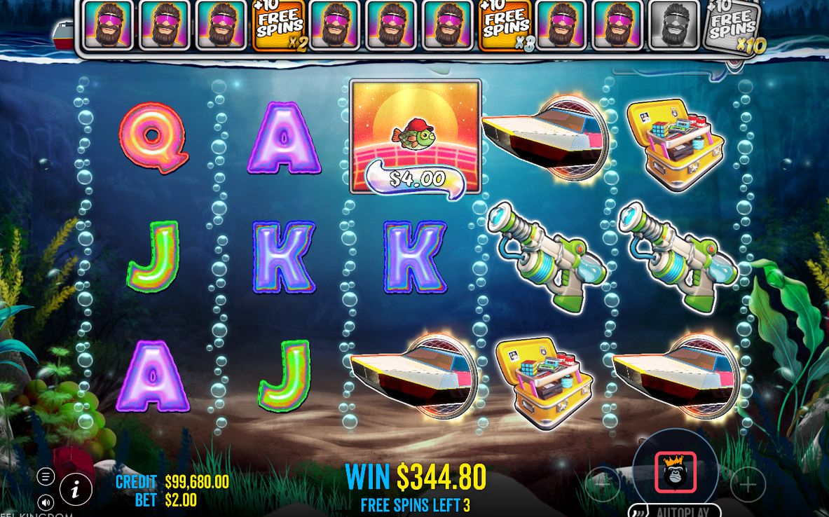 Win screen at the end of a Free Spins round