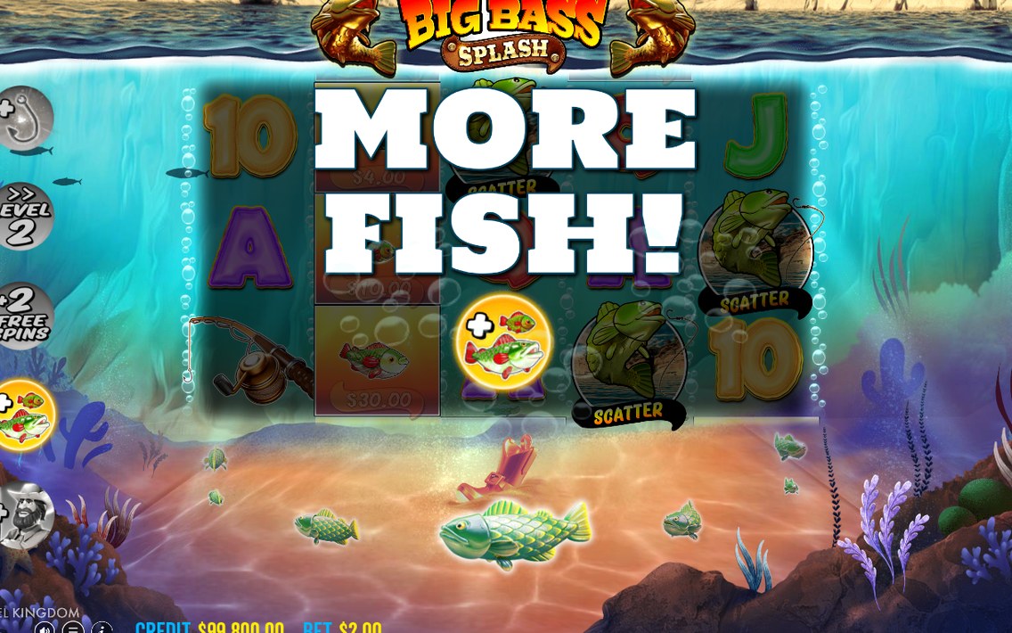 Fisherman WILD on every reel during Free Spins
