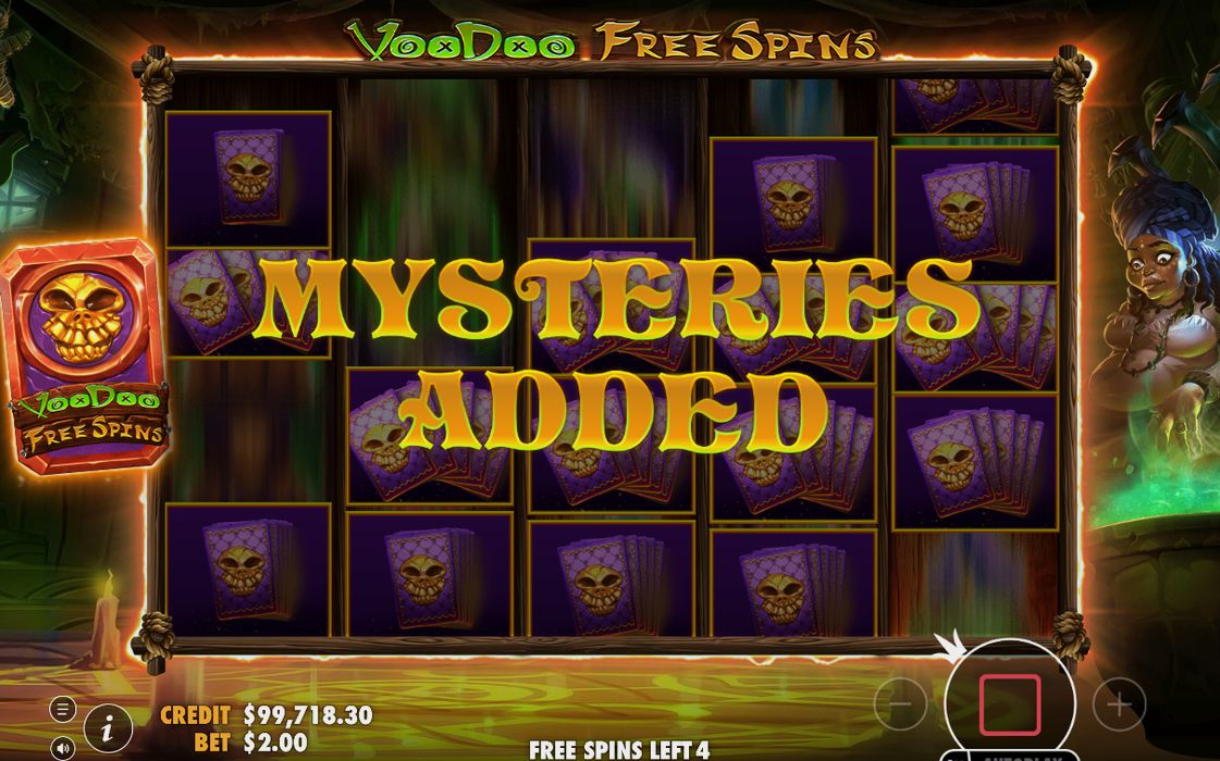Free Spins Round screen showing the reels after the trigger